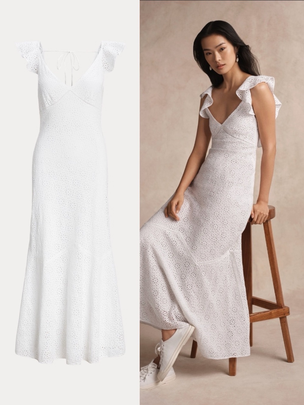 Polo Ralph Lauren • Embroidered Eyelet Cotton Dress white broderie anglaise